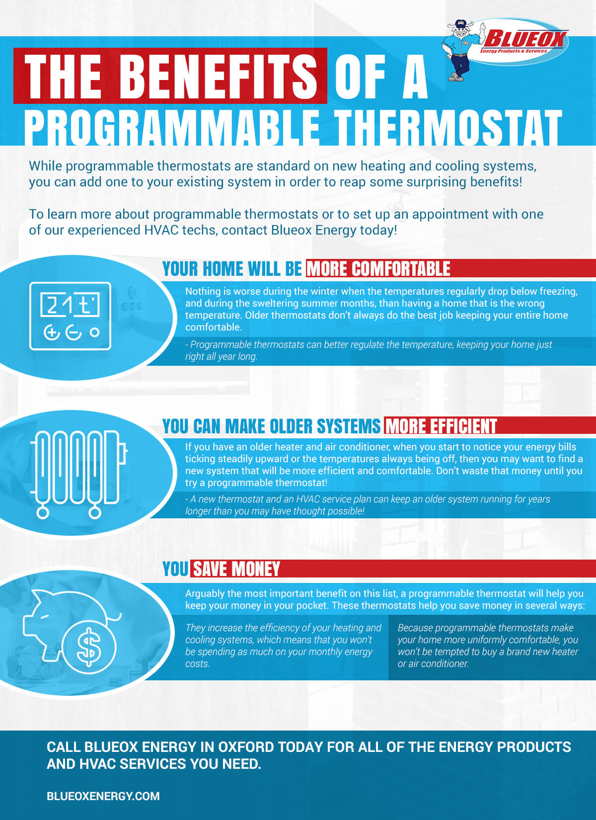 Advantages of a Programmable Thermostat  Stack Heating, Cooling, Plumbing  & Electric