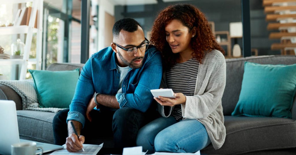 couple discussing finances
