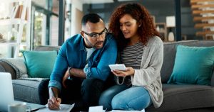 couple discussing finances